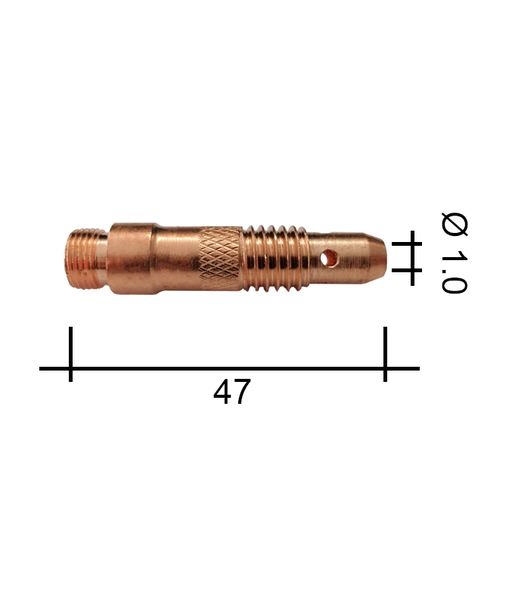 Držák kleštiny 1,0 47mm /TE0001-10/10N30/701.0190-ZVAR/ TIG/17/18/26 standard