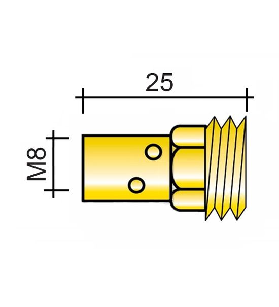 Držák špičky M8x25mm /ME76/142.0022-ZVAR/ 500A