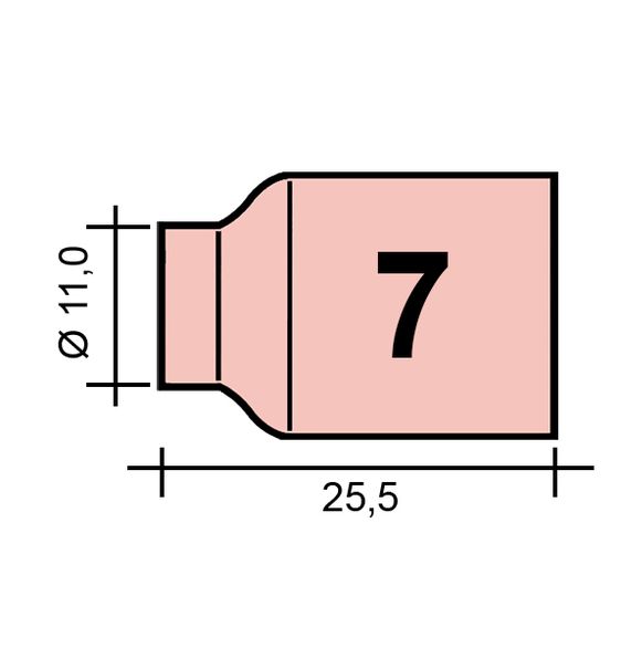 Hubice TIG Gr. 7 11,0 /TC0044//53N61/527.0107.0/701.0320-ZVAR/ TIG9/20