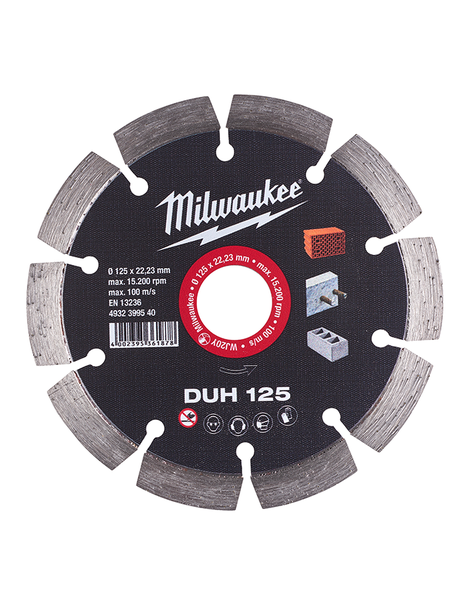 Kotúč diamantový DUH 125x22,23 mm Milwaukee /4932399540/